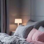 Pinkand grey bedroom decoration
