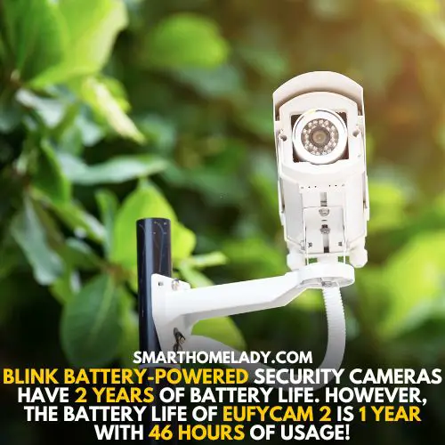 Battery powered security cameras that work when power goes out