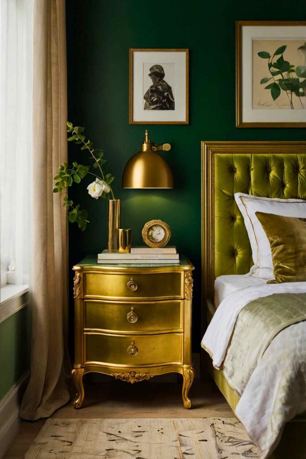 33 Unique Green And Gold Bedroom Decor Ideas For Everyone