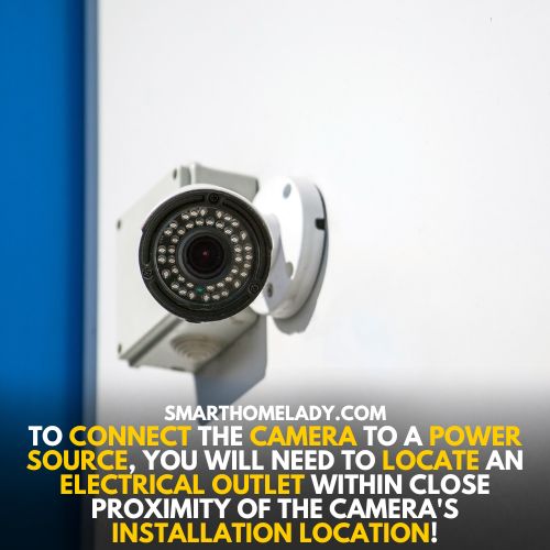 Connection of wireless camera to power