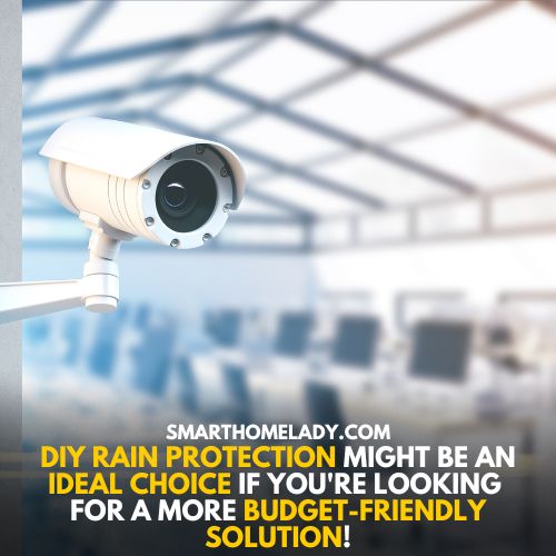 DIY for rain protection - how to protect CCTV camera from rain