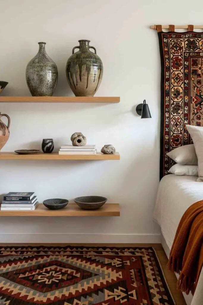 Handmade items for minimalist bedroom decoration