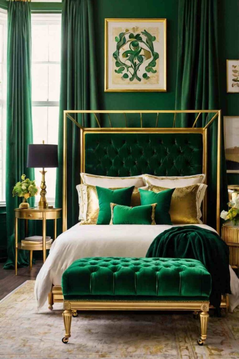 33 Unique Green And Gold Bedroom Decor Ideas For Everyone
