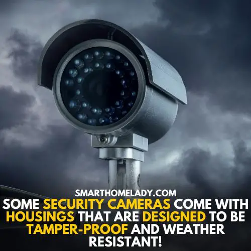 Housing of cameras - to prevent stealing