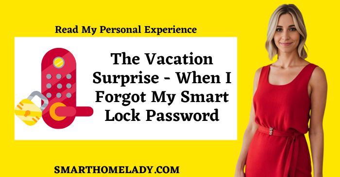 Personal Experience - The vacation surprise -  when I forgot my smart lock password