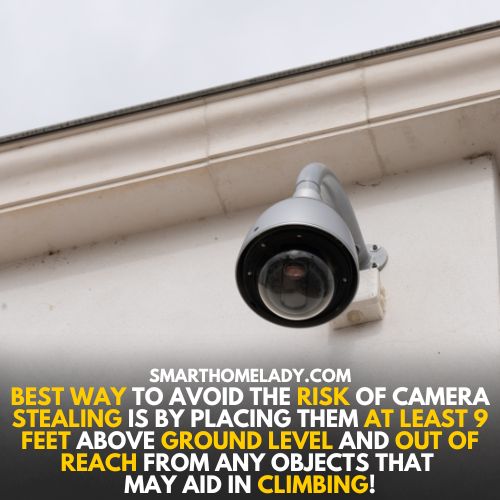 Install cameras at height - how to prevent blink cameras from being stolen