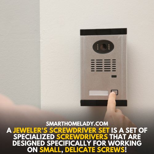 Jewelers screwdrivers for removal - how to remove Eufy doorbell without pin