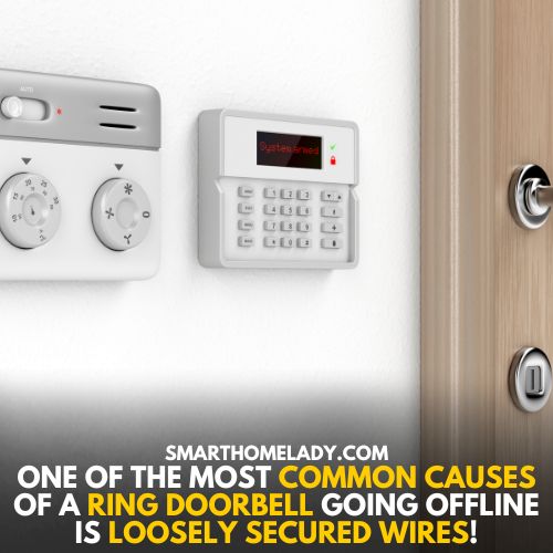 Ensure to have tightly secured wires for ring doorbell