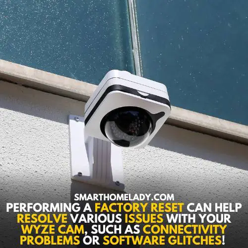 Factory resetting can solve Wyze camera not scanning QR code issue