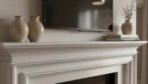 fireplace mantle decor with tv featured decor image