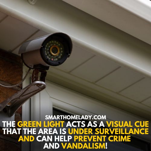 Visual cues - why do security cameras have green lights
