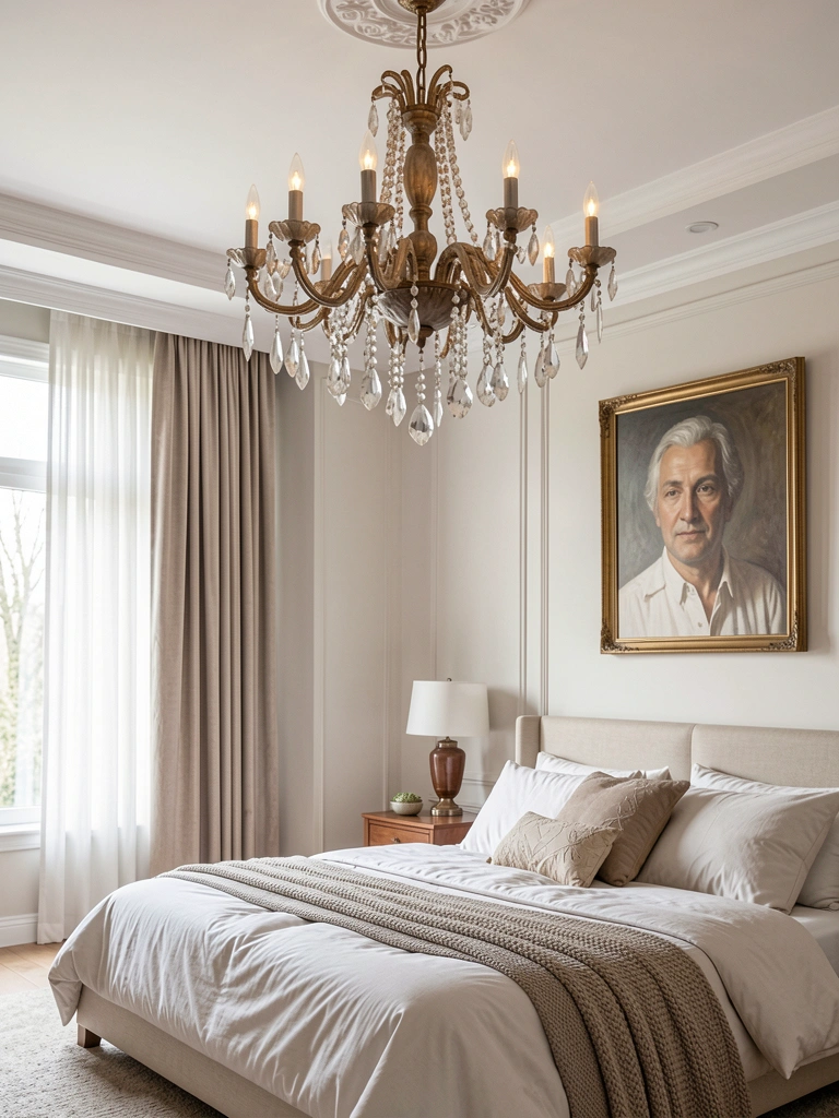 glam bedroom decor luxury classy chic realistic room decor detail