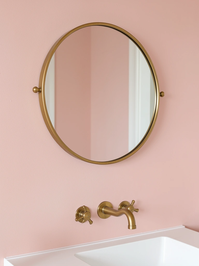 pink bathroom decor aesthetic styled decor idea