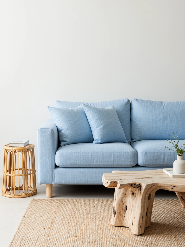 blue living room color scheme styled decor idea