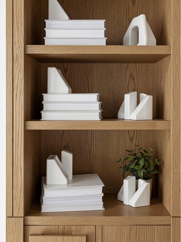 shelf decor living room styled decor idea