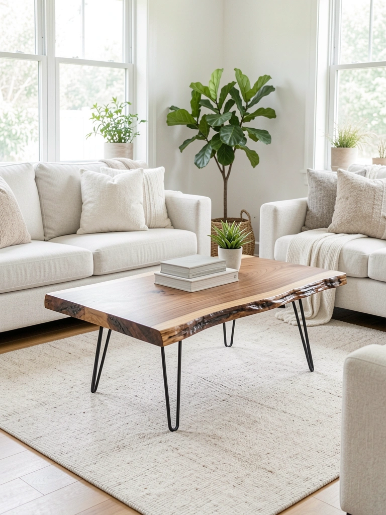 centre table living room wooden styled decor idea