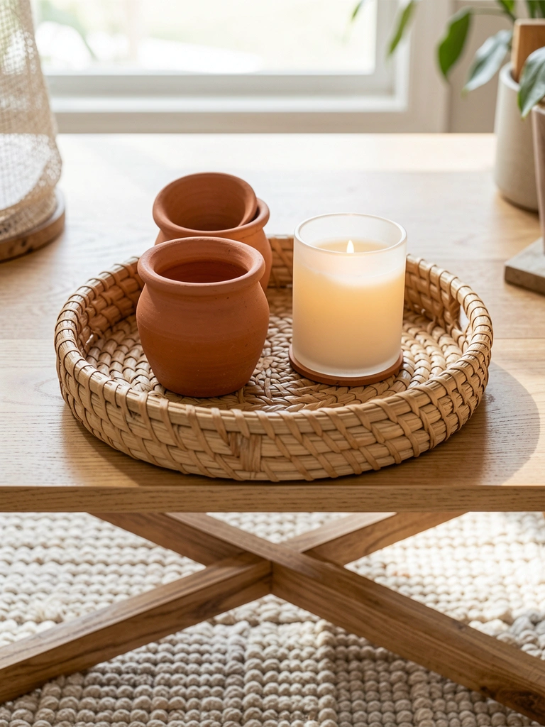 boho home decor diy decor detail in a realistic room