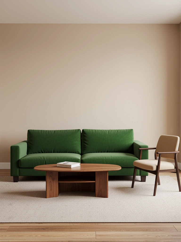 green sofa living room colour schemes styled decor idea