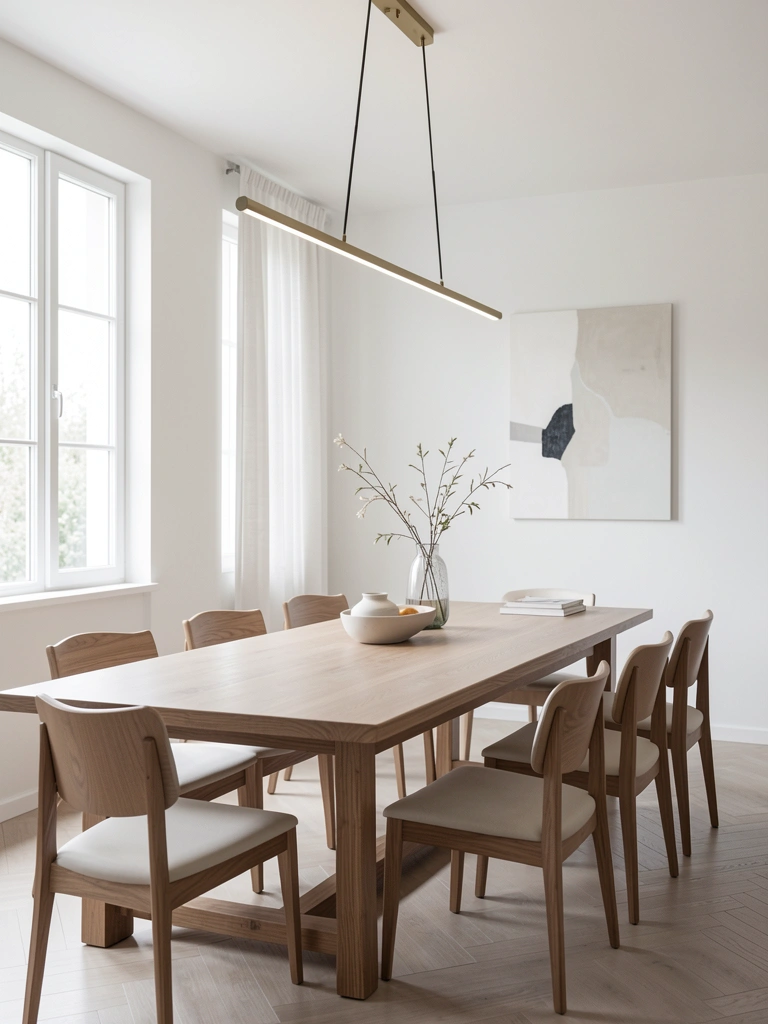 modern dining room light fixtures decor detail in a realistic room