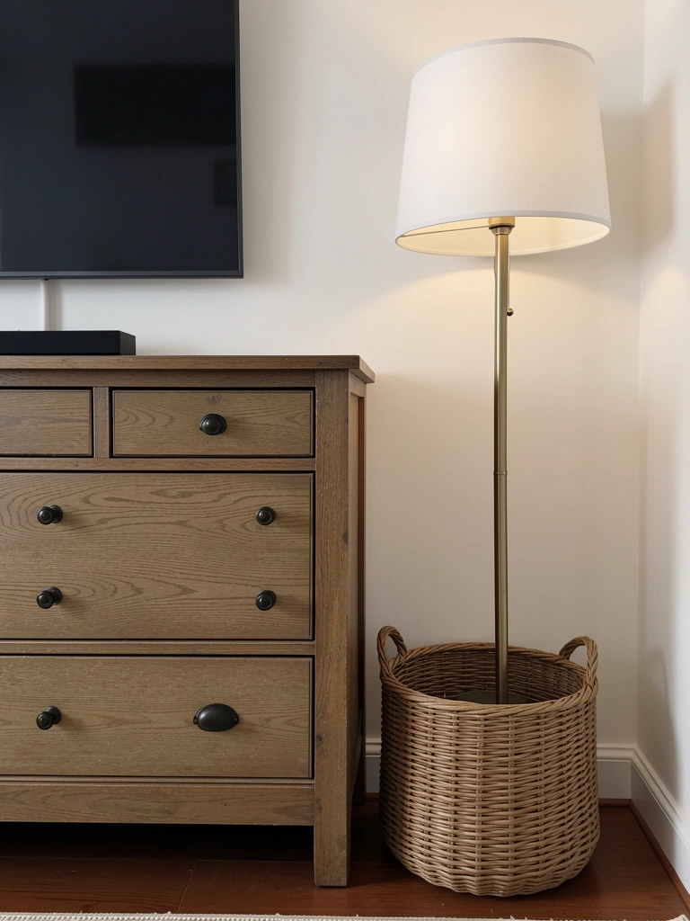 dresser decor bedroom with tv realistic room decor detail