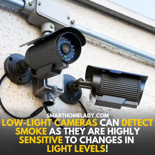 Can security cameras see smoke - Low light cameras see
