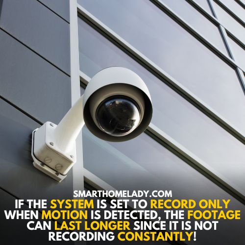 Storage Capacity decides - how long does a cctv footage last