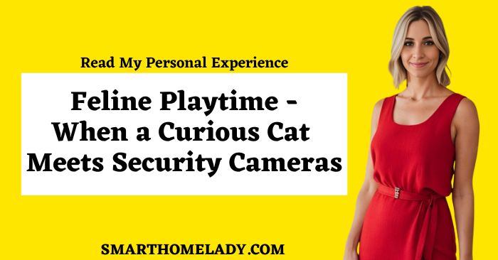 A curious cat meets security cameras - personal experience