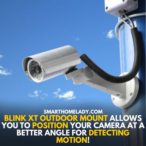 Blink XT mount for better positioning of blink camera for motion detection