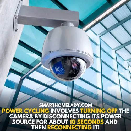 power cycling can resolve blink camera blinking blue problem