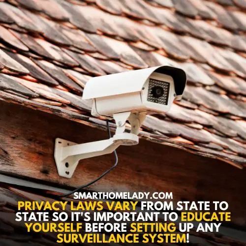 Privacy law for security cameras - security cameras towards your house
