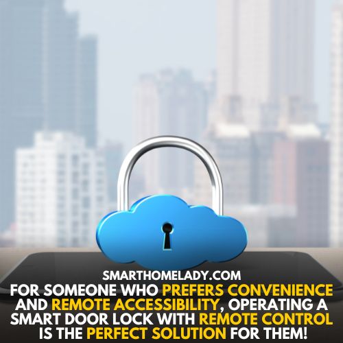 Remote access to open smart door lock 