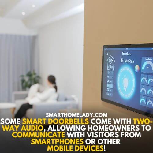 Smart doorbells with advanced features