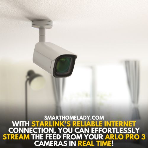Starlinks with Arlo 3 - can I use security cameras with starlink