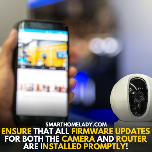 Firmware update of cameras is necessary
