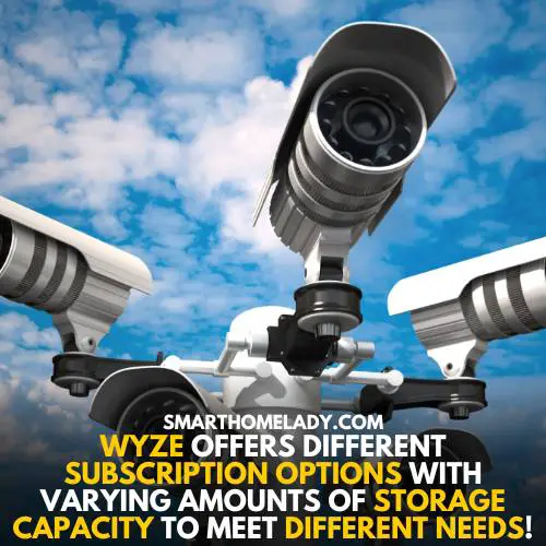 Upgrade cloud storage plan if Wyze camera not recording events